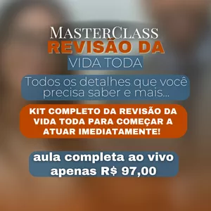 Imagem de capa para o Evento online Master Class Revisão da Vida Toda