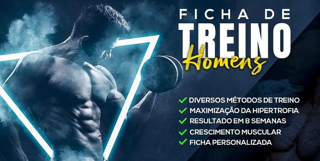 Ficha de treino para hipertrofia muscular com métodos de DROP SET