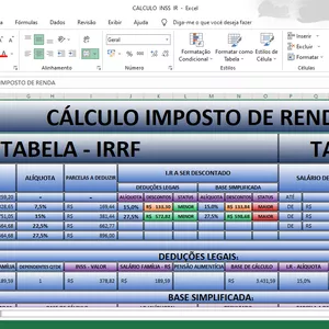 Imagem de capa para o Ebook Leandro planilhas ( planilha imposto de renda ) - I.R
