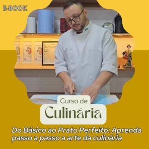 Imagem de capa para o Ebook CURSO DE CULINÁRIA - Do Básico ao Prato Perfeito: Aprenda passo a passo a arte da culinária