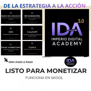 Imagen de portada para Ebook IDA 3.0 - Imperio Digital Academy La academia para aprender distintas formas de monetizar y habilidades digitales. 