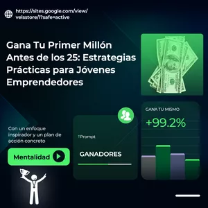 Imagen de portada para Ebook "Gana Tu Primer Millón Antes de los 25: Estrategias Prácticas para Jóvenes Emprendedores"
