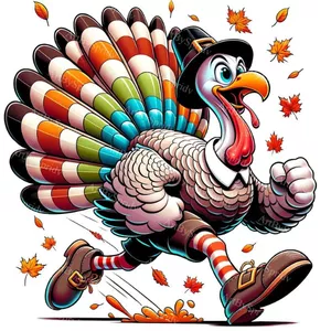 Cover image for Online course Thanksgiving Turquie Clipart - in anime Turquie course in chaussures PNG, T-Shirt, Mug, design in sublimation gobelet, Scrapbooking Art number - amusant