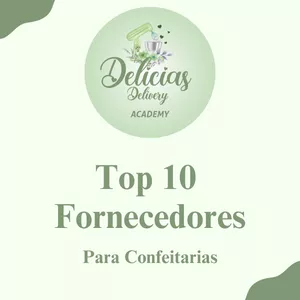 Imagem de capa para o Ebook Top 10 Fornecedores Para Confeitarias