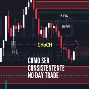 Imagem de capa para o Ebook COMO SER CONSISTENTE NO DAY TRADE
