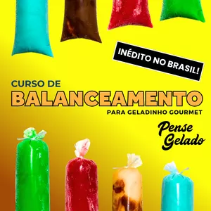 Imagem de capa para o Curso online Curso de Balanceamento para geladinho gourmet Pense Gelado