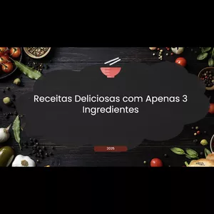 Imagem de capa para o Ebook 20 Receitas Deliciosas com Apenas 3 Ingredientes