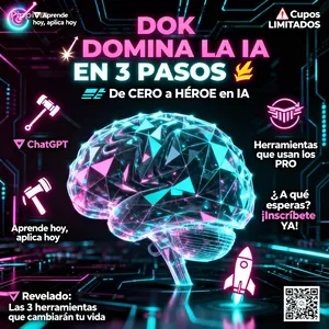 Imagen de portada para Ebook DOMINA LA IA EN 3 PASOS