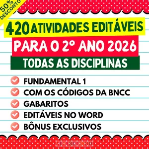 Imagem do curso ATIVIDADES - 2º ANO - BNCC 2026