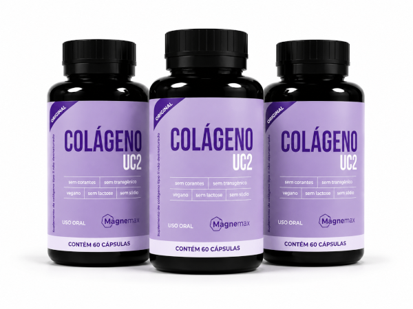 Kit 3 Colágeno UC2 60 Cápsulas
