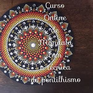 Imagem principal do produto Curso Online de Mandala com a técnica do pontilhismo 