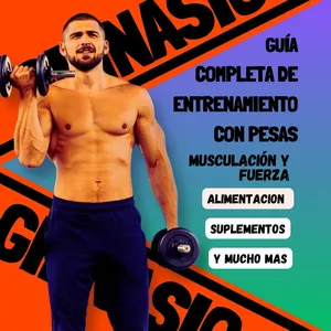 Imagen de portada para Ebook Guía  completa de entrenamiento con pesas musculación y fuerza (ILUSTRADO)