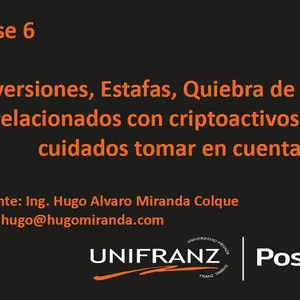 Imagen de portada para Ebook Inversiones, Estafas, Quiebra de Bancos relacionados con criptoactivos. Qué cuidados tomar en cuenta