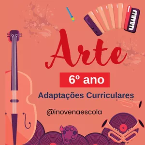 Imagem de capa para o Ebook Arte 6º ano - Atividades Adaptadas