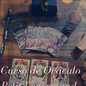 Imagem de capa para o Ebook Curso Rápido Petit Lenormand - Baralho Cigano  