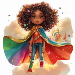 Imagem de capa para o Ebook Ebook Infantil - As Aventuras de Luna No Reino Das Nuvens