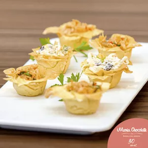 Imagem de capa para o Curso online Salgados Finos para Festas por Maria Chocolate