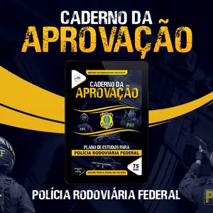 Imagem de capa para o Ebook Caderno da Aprovação - PRF