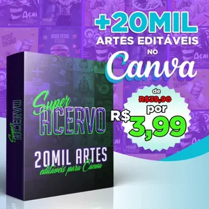 Imagem de capa para o Curso online +20 MIL TEMPLATES DE ARTES PRONTAS PARA EDITAR COMO QUISER NO CANVA GRATUITO