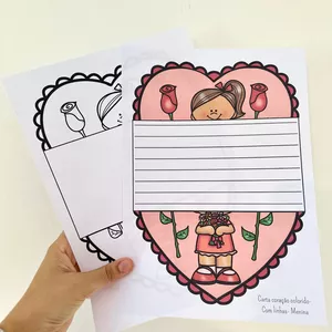 Imagem de capa para o Ebook Carta Coração Para o Dia das Mães 