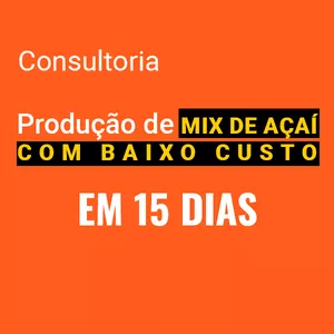 Imagem de capa para o Curso online Consultoria Produção de Mix de Açaí com Baixo Custo em 15 Dias