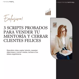 Imagen de portada para Ebook 3 scripts irresistibles para vender tu mentoría 