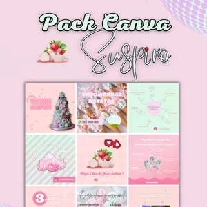 Imagem de capa para o Ebook PACK CANVA SUSPIRO 