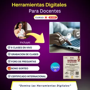 Imagen de portada para Curso online HERRAMIENTAS DIGITALES PARA DOCENTES