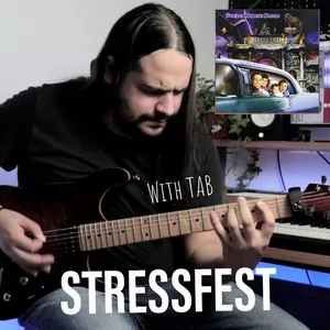 Imagem de capa para o Ebook Steve Morse - Stressfest (Sheet Music, TAB and Video)