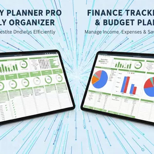 Cover image for Ebook Weekly Planner + Finance Tracker 2026 (Google Sheets) – Plan Your Time &amp; Control Your Money