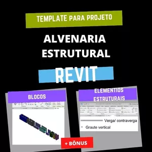 Imagem de capa para o Curso online Famílias REVIT para Alvenaria Estrutural