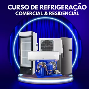 Imagem de capa para o Curso online  Curso de Refrigeração Comercial e Residencial 6em1