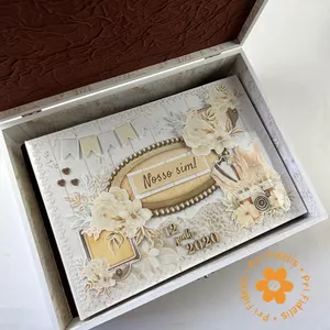 Imagem de capa para o Curso online Curso Álbum de casamento em Scrapbook