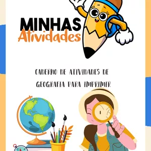 Imagem de capa para o Ebook Caderno de Atividades de Geografia para Imprimir