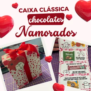 Imagem de capa para o Curso online MOLDE CAIXA CHOCOLATE CLÁSSICA NAMORADOS 