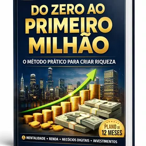 Imagem de capa para o Ebook •	Do Zero ao Primeiro Milhão: O Método Prático para Criar Riqueza