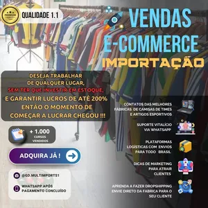 Imagem do curso E-COMMERCE CAMISAS DE TIME 1.1- IMPORTANDO SEM MISTÉRIOS!