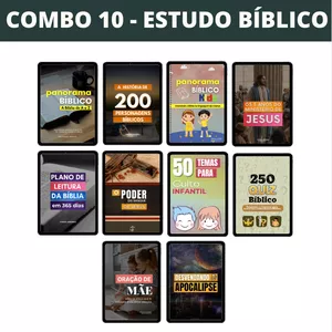 Imagem de capa para o Ebook ### COMBO 10 - ESTUDO BÍBLICO