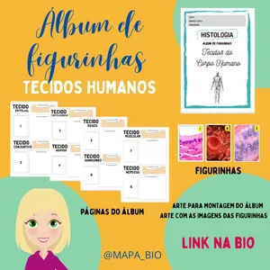 Imagem de capa para o Ebook Álbum de figurinhas - Histologia Humana