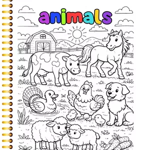 Cover image for Ebook Farm Animals - Coloring Book