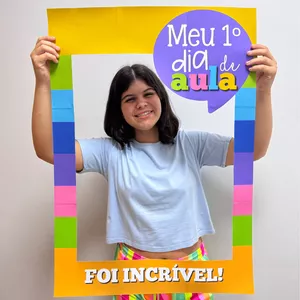 Imagem de capa para o Ebook Moldura Volta às Aulas - Colorida