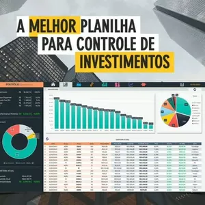 Imagem de capa para o Ebook Planilha Automática Excell de Ações e Fiis da Bolsa de Valores 