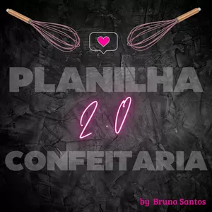 Imagem de capa para o Ebook Planilha Fácil 2.0 Confeitaria