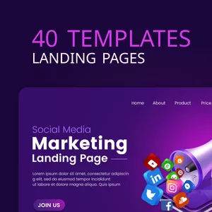Imagem de capa para o Curso online 40 Templates de Landing Pages para Elementor e WordPress!