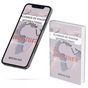 Imagem de capa para o Ebook Planner de viagens internacionais