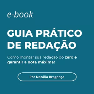 Imagem de capa para o Ebook Guia Prático de Redação - Natália Bragança