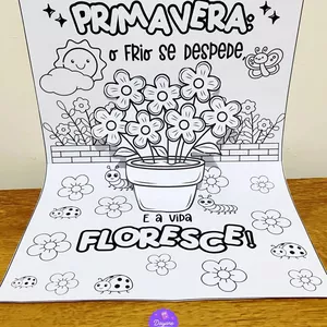Imagem de capa para o Ebook Cartão 3D - Primavera