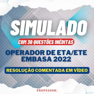 Imagem de capa para o Curso online SIMULADO OPERADOR DE ETA/ETE EMBASA 2022
