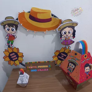 Imagem de capa para o Ebook BAMBOLÊ E BALÃO 3D FESTA JUNINA