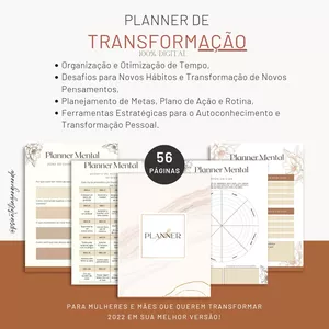 Imagem de capa para o Ebook Planner de TransformAÇÃO 